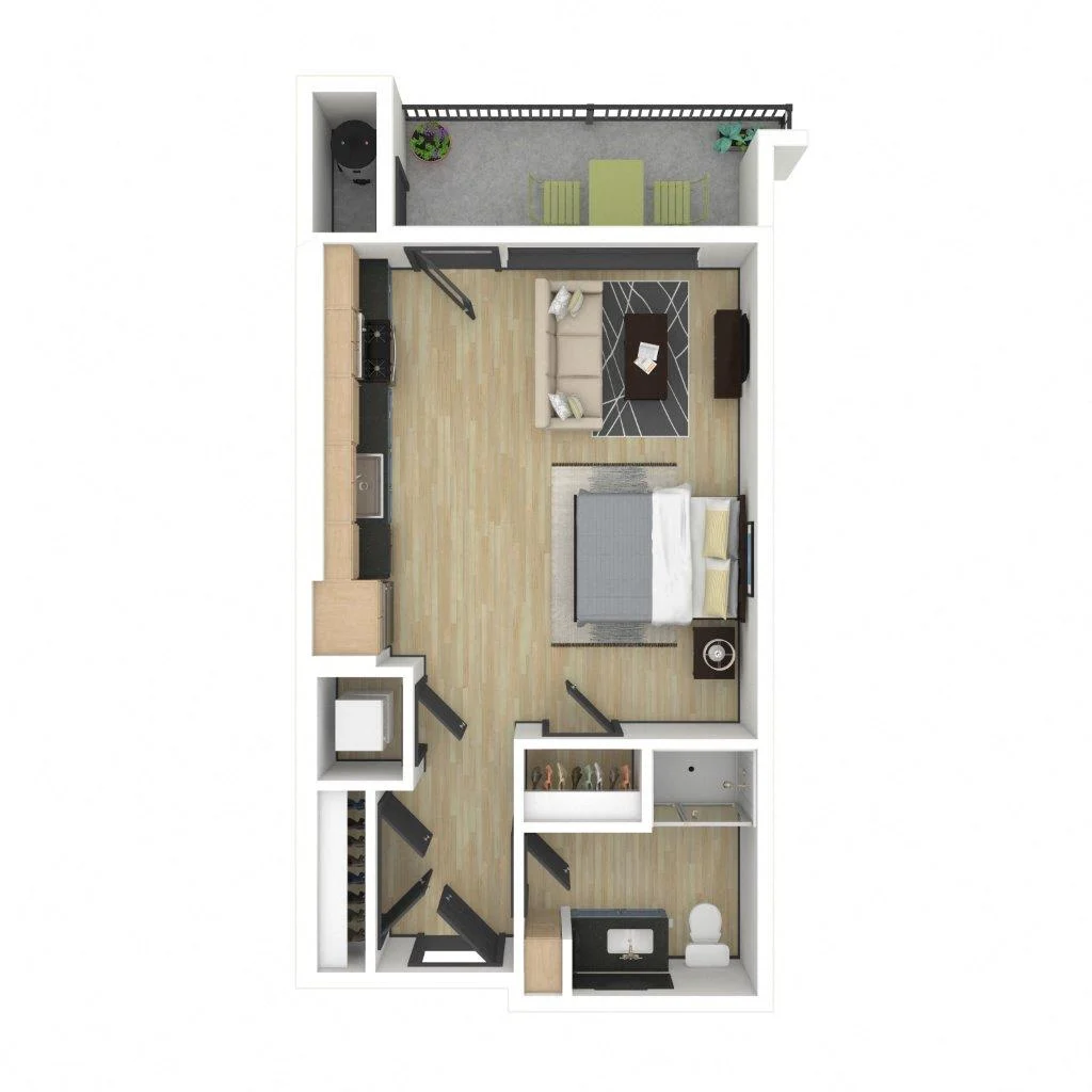 S1: 0 Bed 1 Bath 3317 3317 floor plan