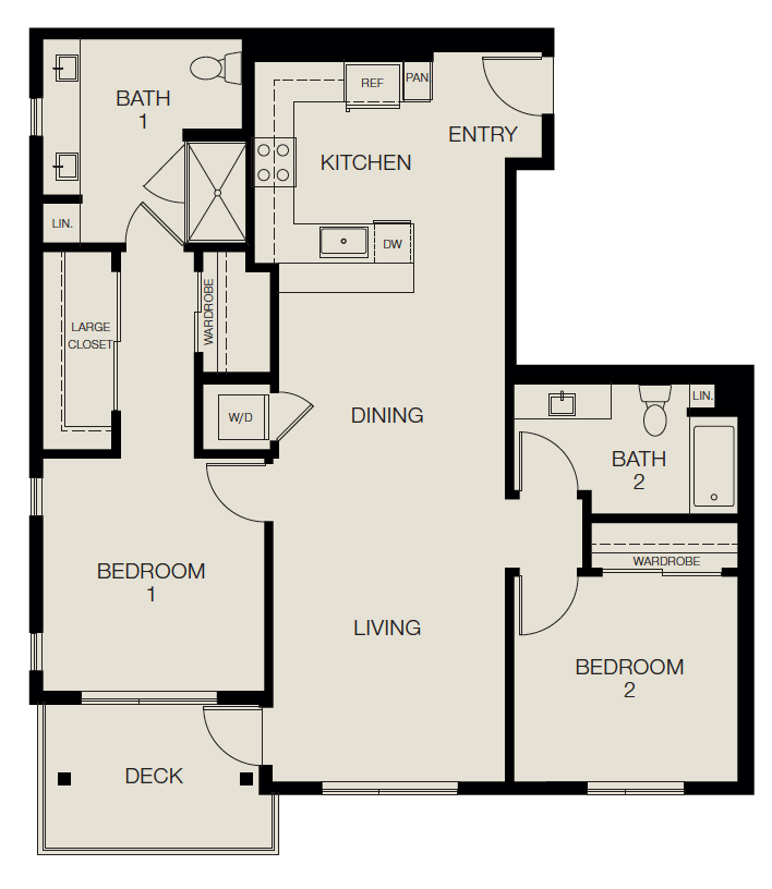 Plan 2B 301 301 floor plan