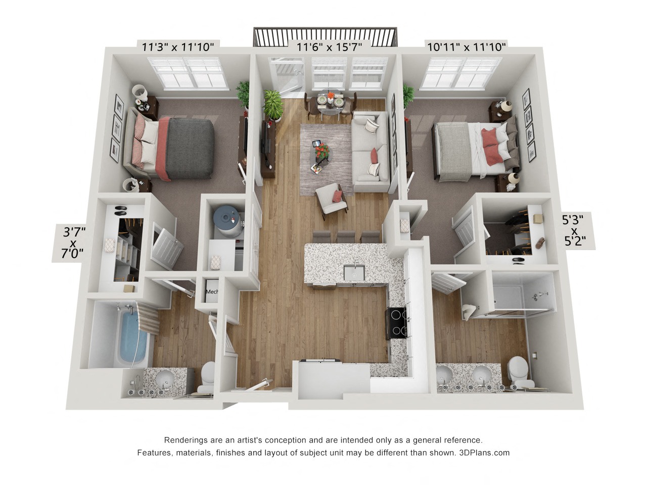 B1 - Lagoon 347 347 floor plan