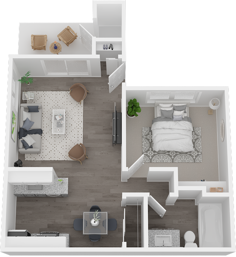 1x1 A1 923 923 floor plan