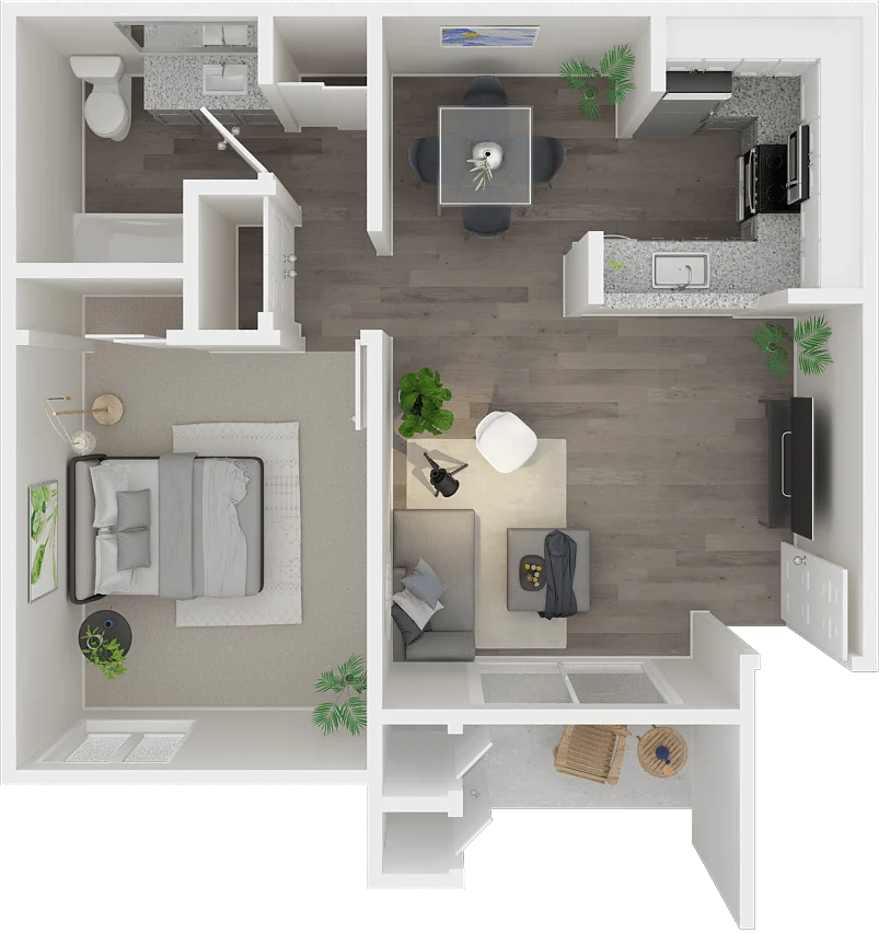 1x1 A1 898-104 898-104 floor plan