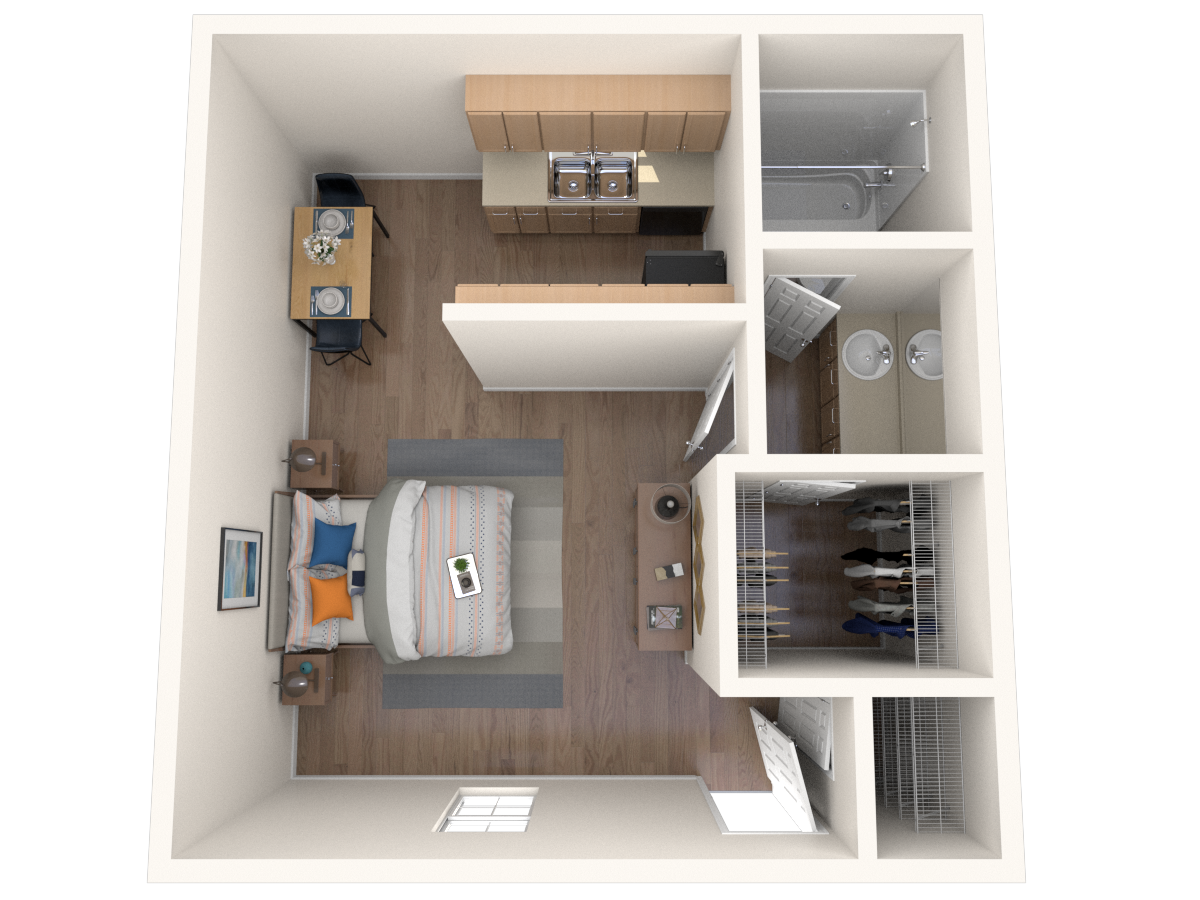 Studio 280 280 floor plan