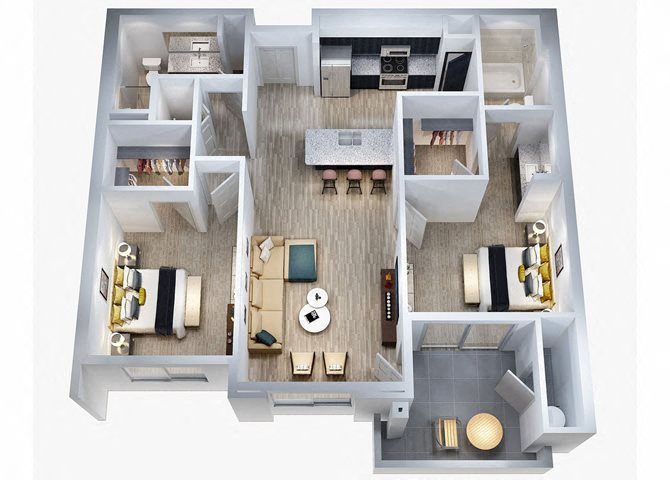 B3 3052 3052 floor plan