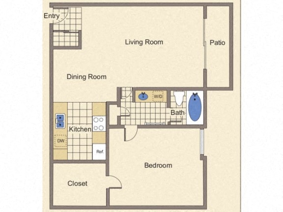 Shiraz Casita Classic B101 B101 floor plan
