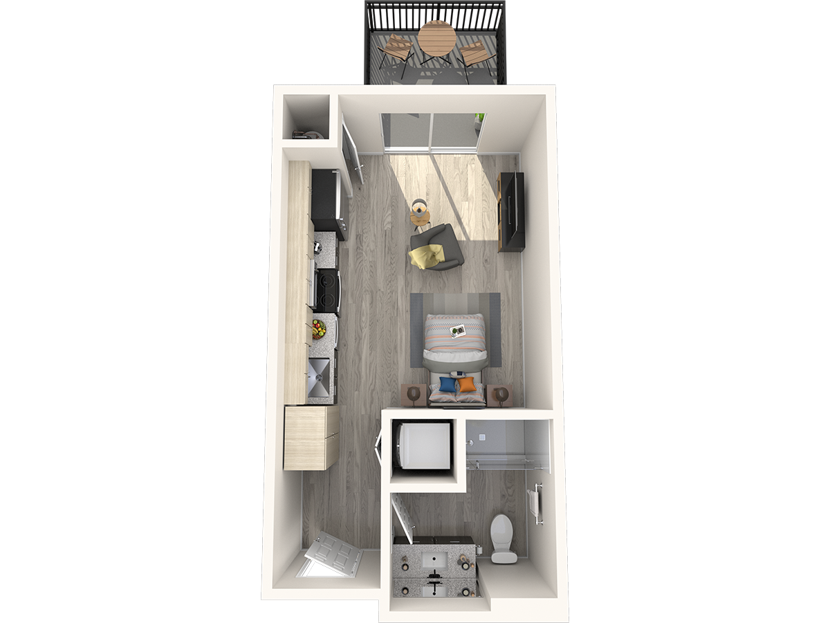 A1 - Studio 178 109 floor plan