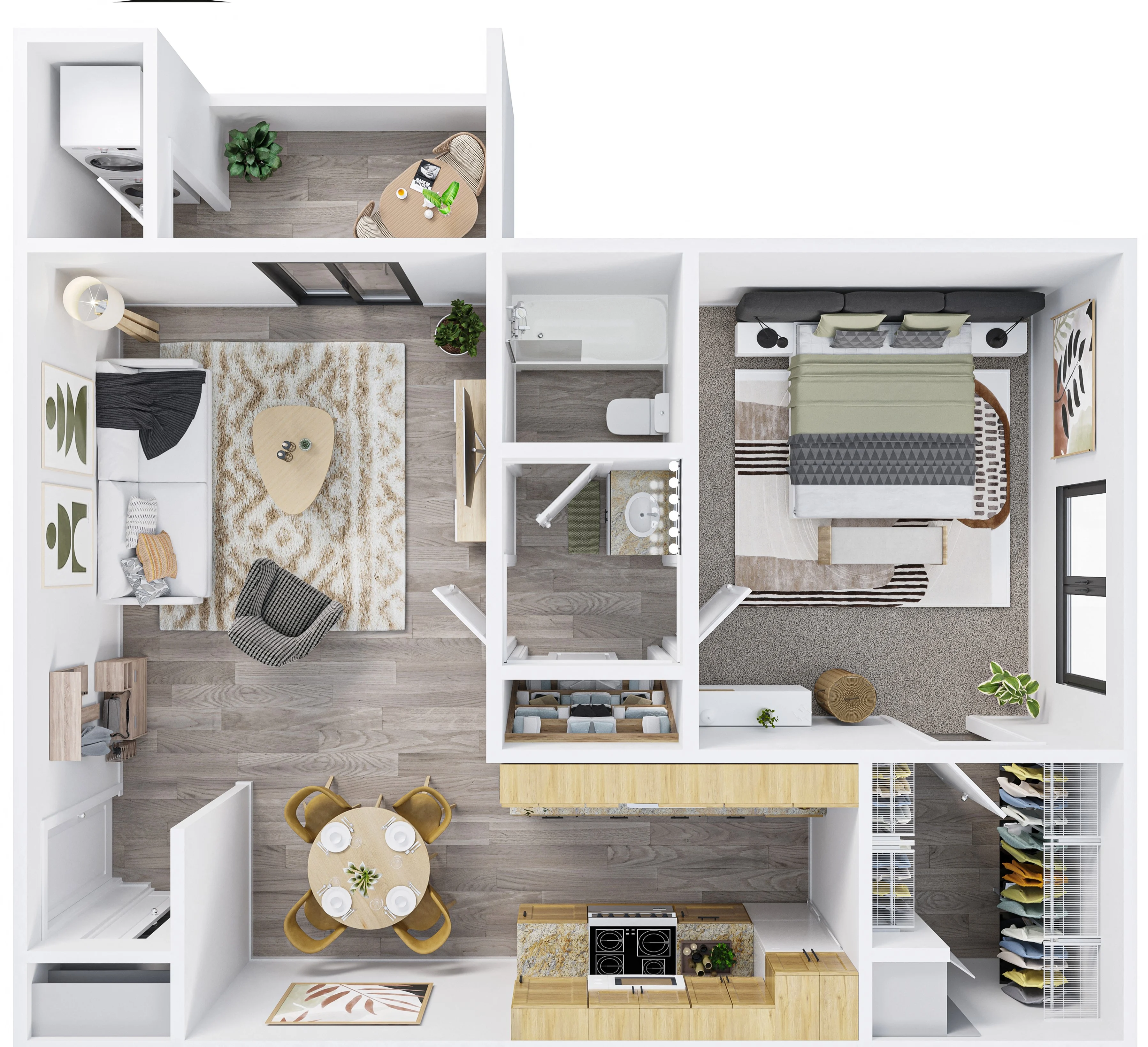 One Bedroom 2208 2208 floor plan