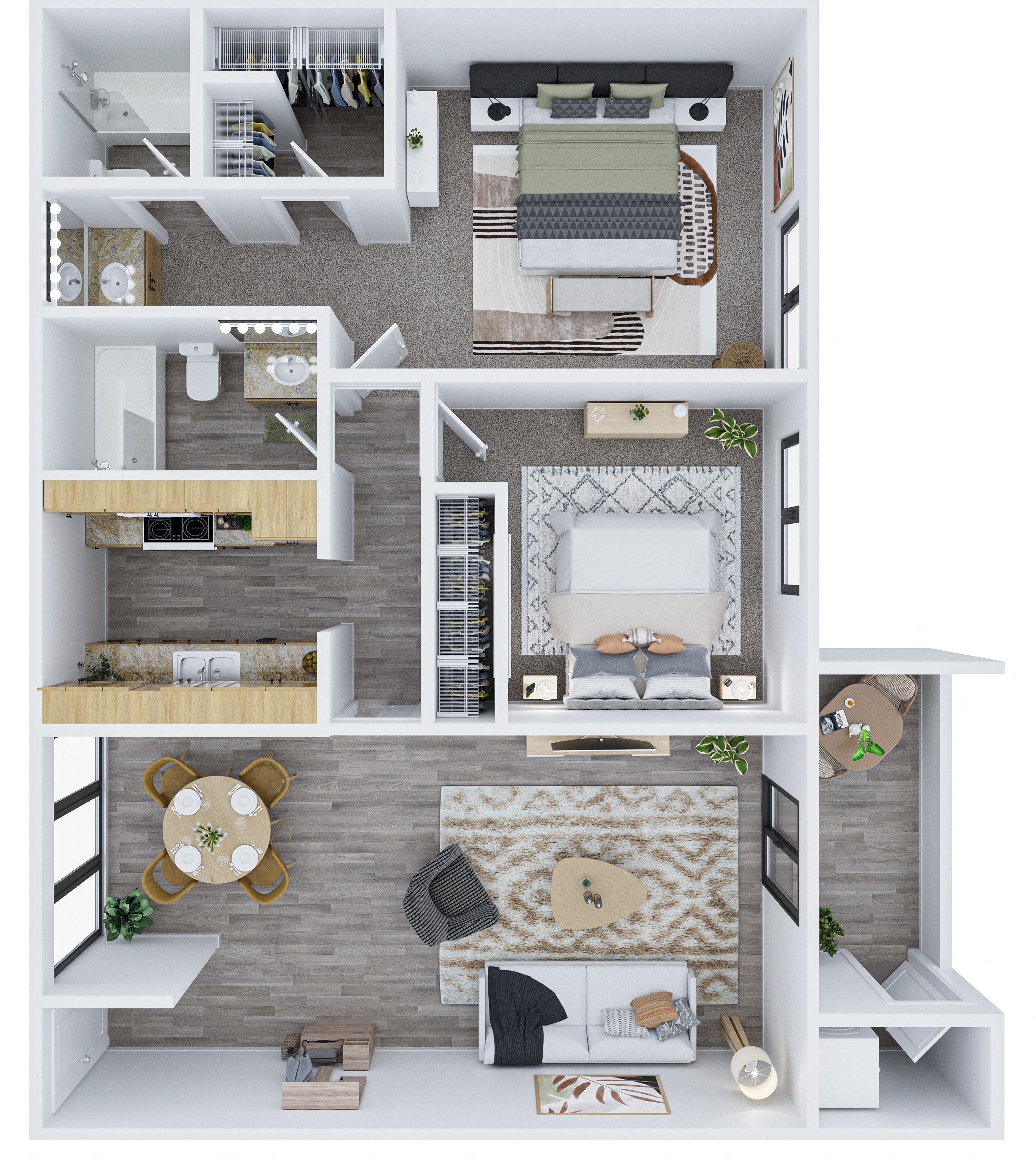 Two Bedroom 5207 5207 floor plan