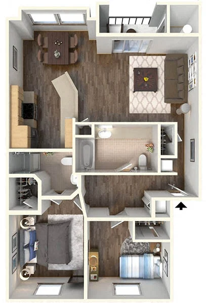 B1 2102 2102 floor plan