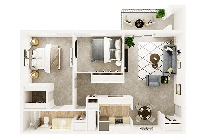 Two Bedroom 478-24 478-24 floor plan