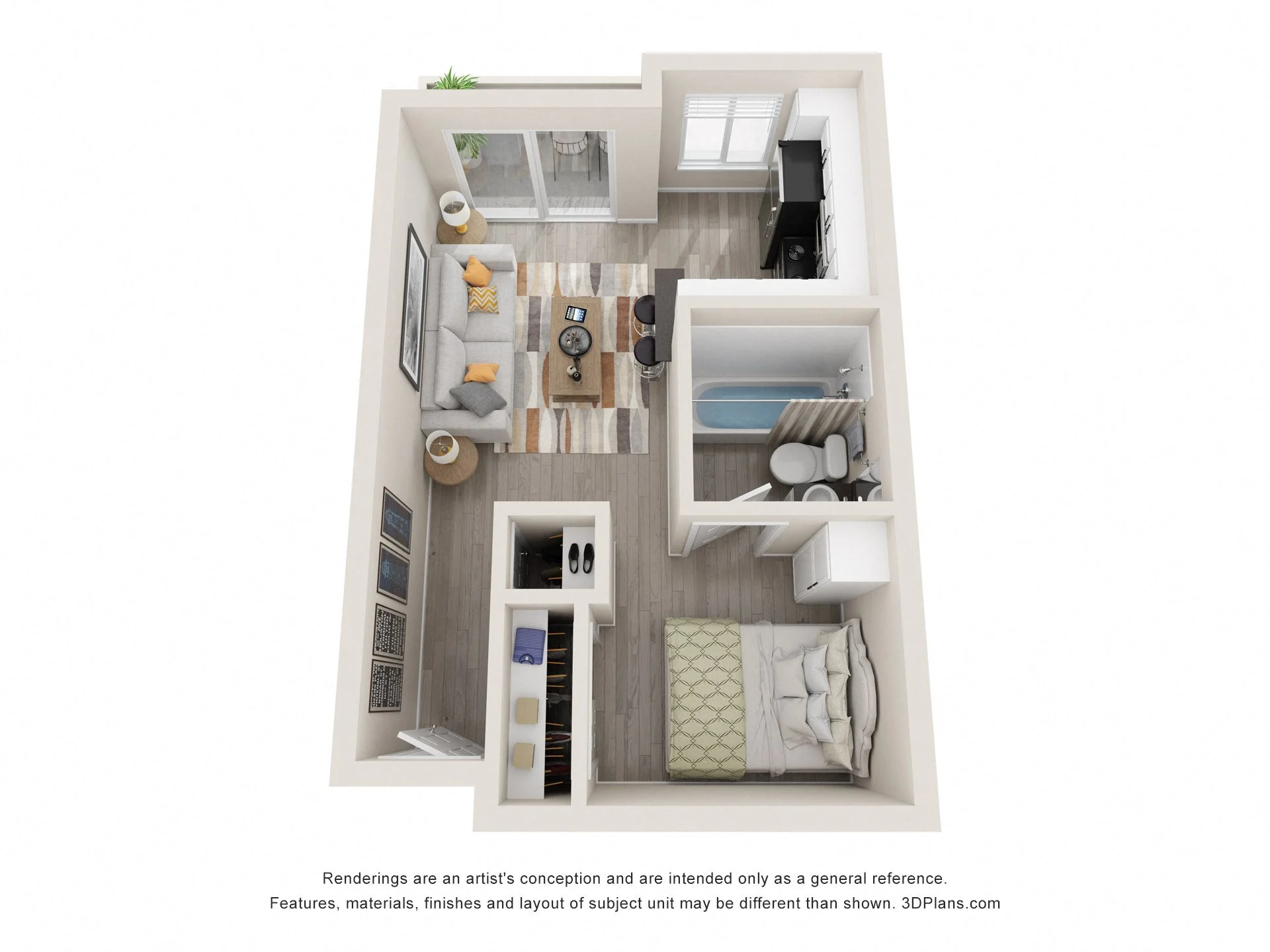 Residence 1 D205 D205 floor plan
