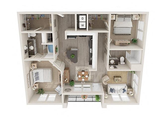 B3 3314 1327 floor plan
