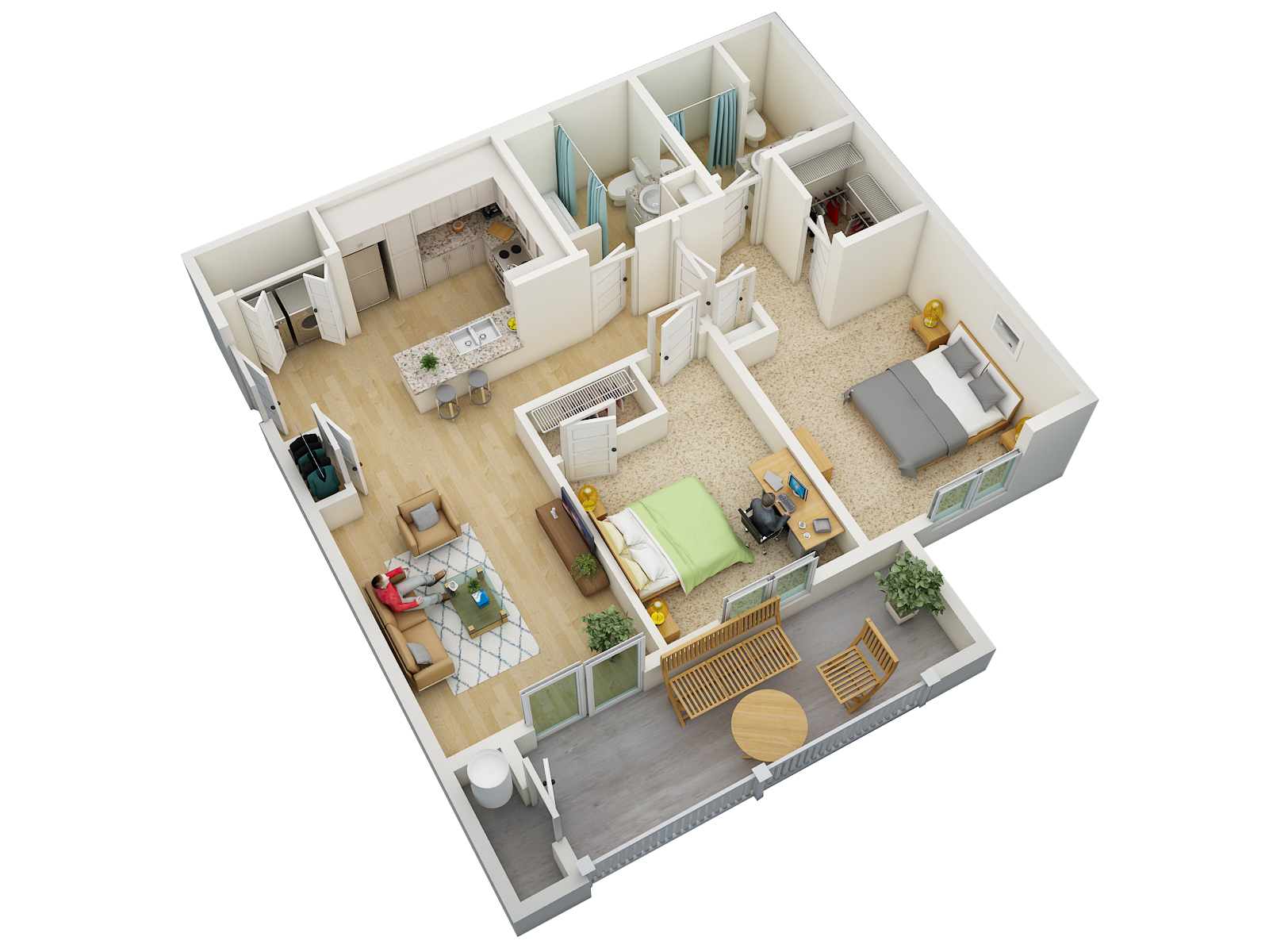 B1 2043 2043 floor plan