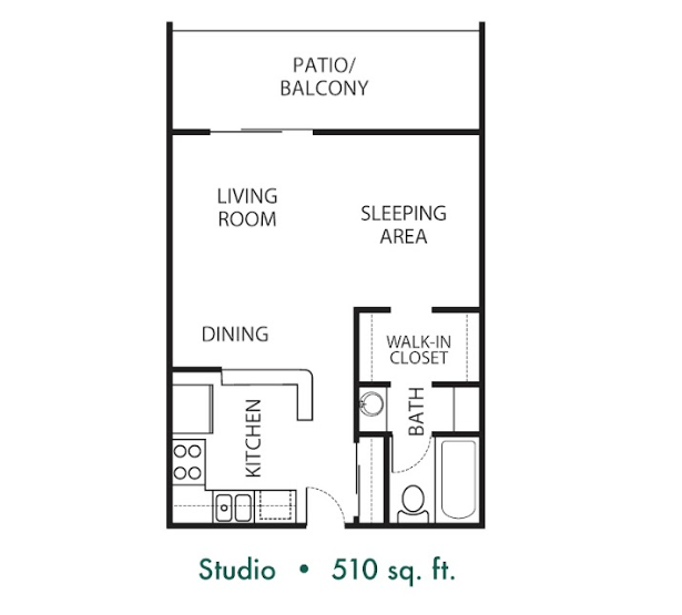 Studio X B814 B814 floor plan