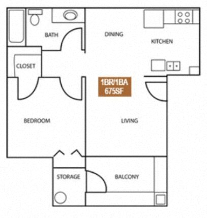 1x1 219 219 floor plan