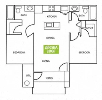 2x2 226 226 floor plan