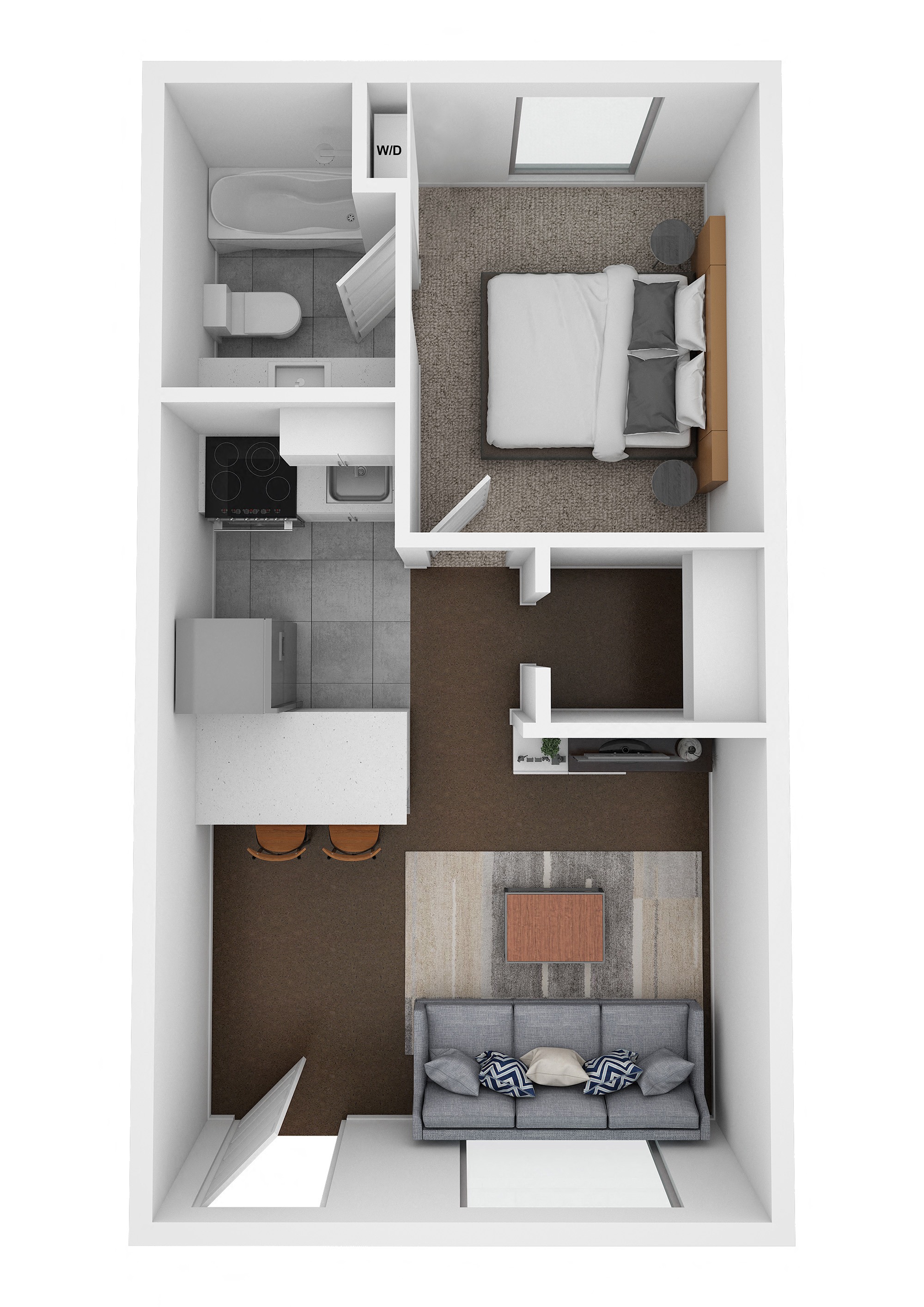 One Bedroom One Bath 227 227 floor plan