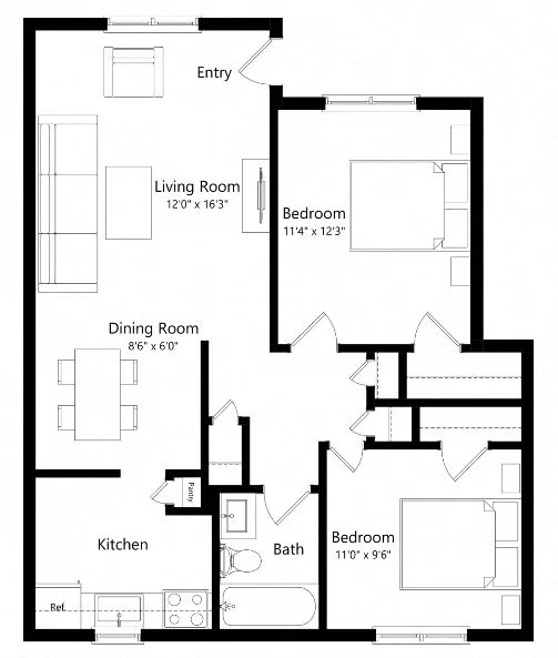 B1-W WZ024 WZ024 floor plan