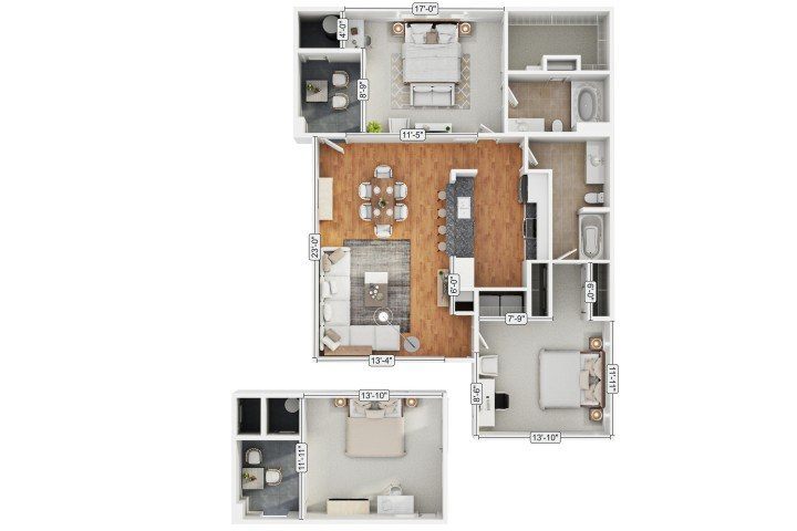 2b2 2109 2109 floor plan