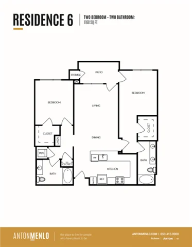 Residence 6 435A 435A floor plan