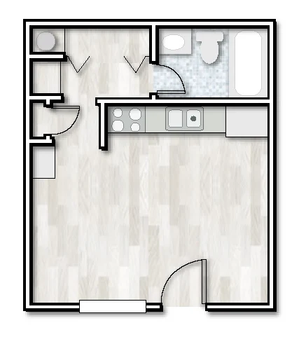 Studio 01-238 01-238 floor plan