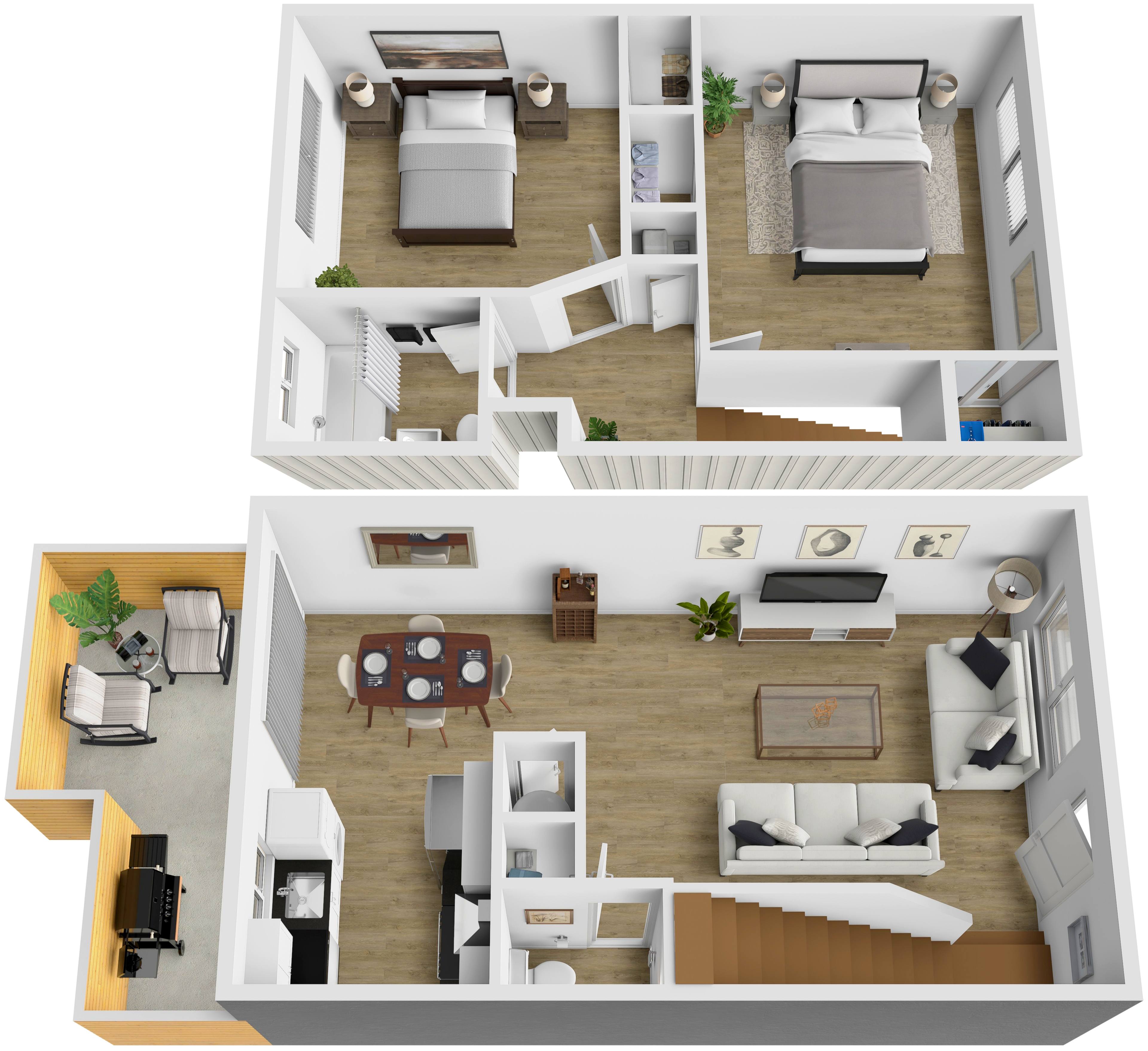 2x1.5 55 55 floor plan