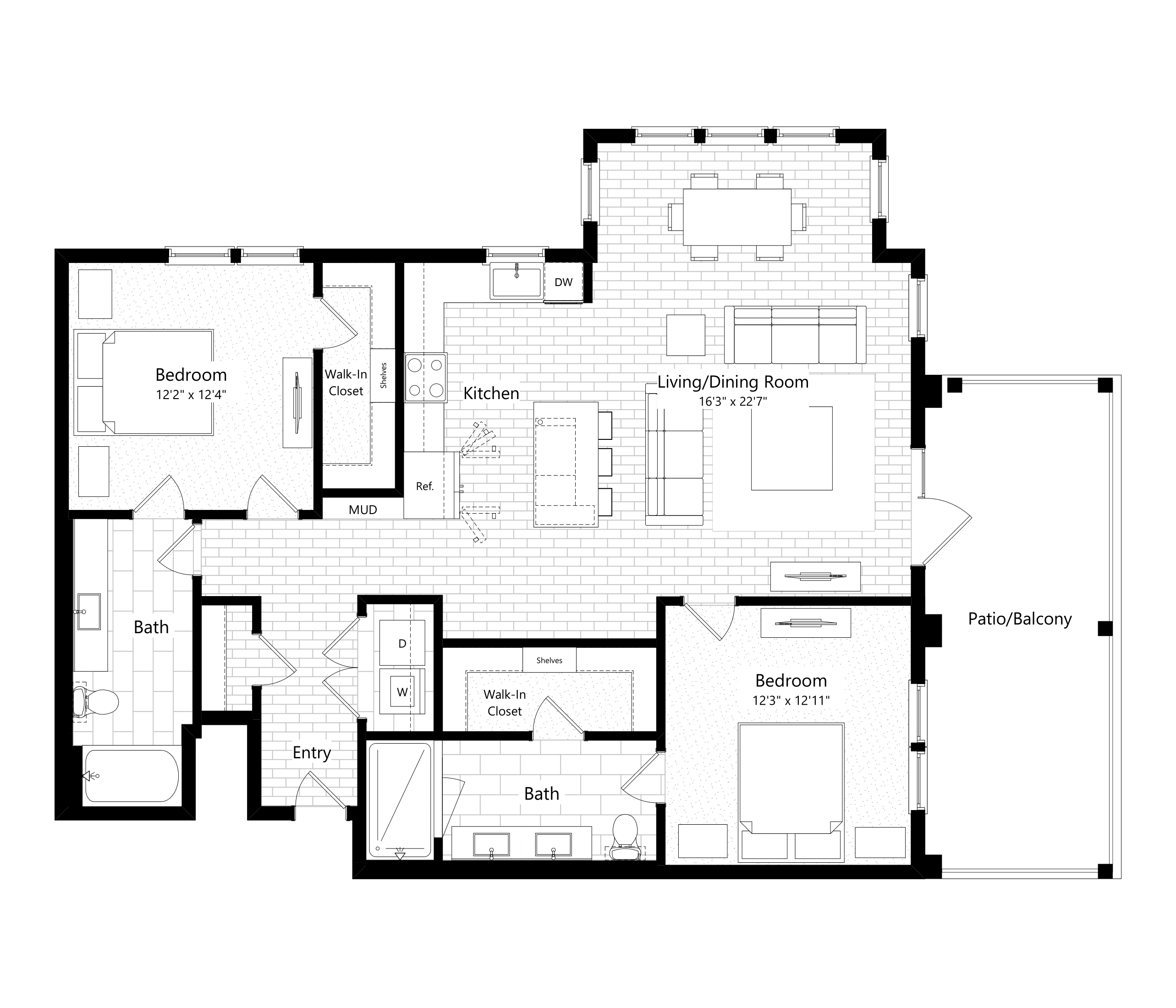 B5 1076 1076 floor plan