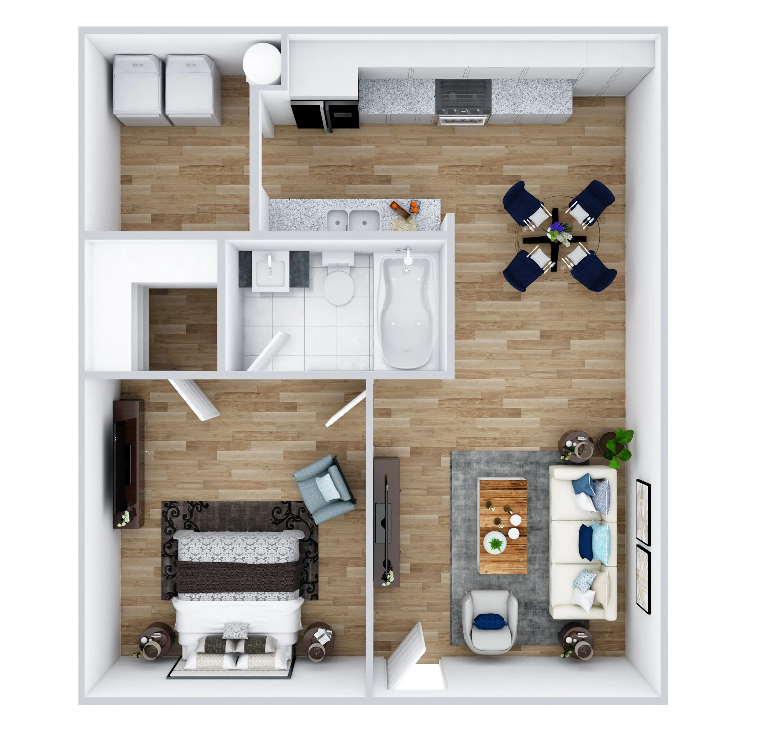 1 Bed / 1 Bath Renovated 242 242 floor plan