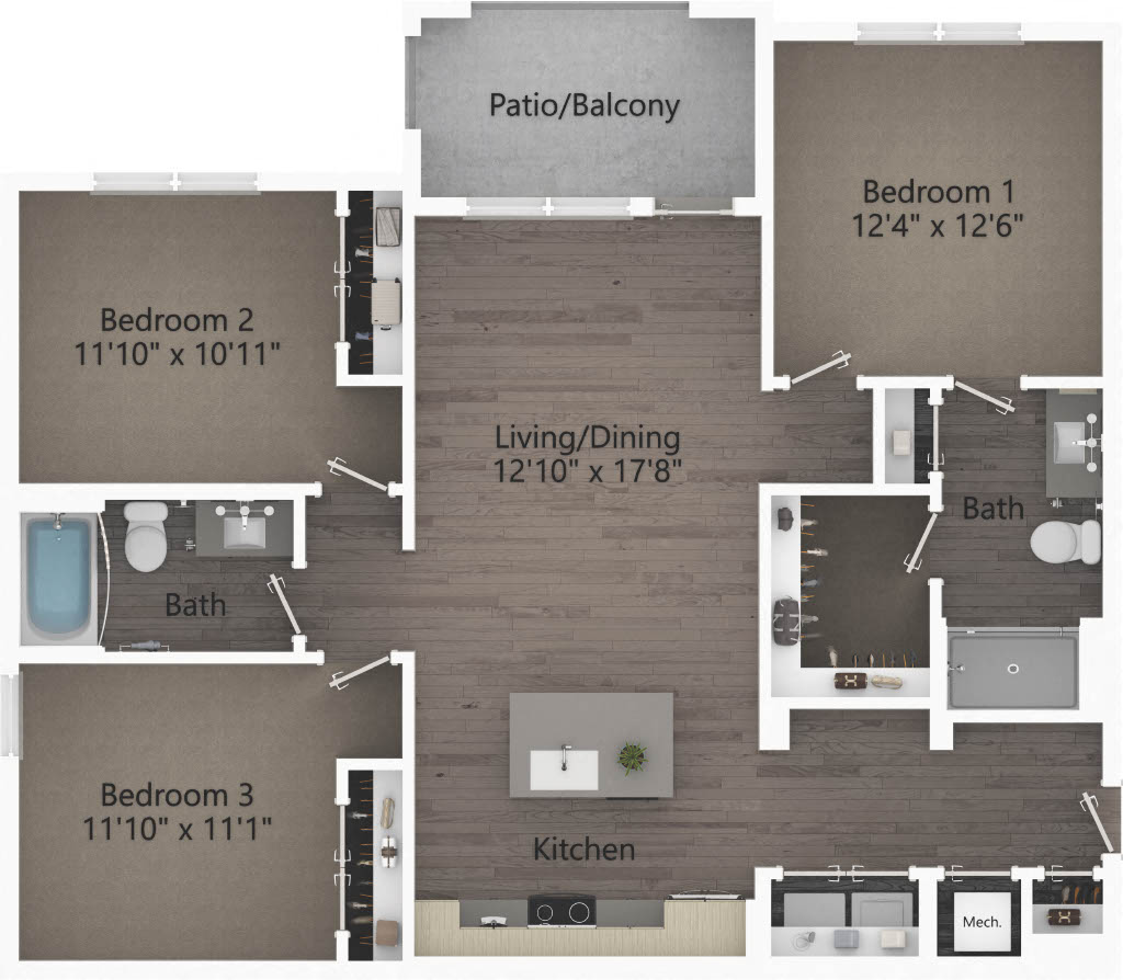 The Suite (C1) F301 F301 floor plan
