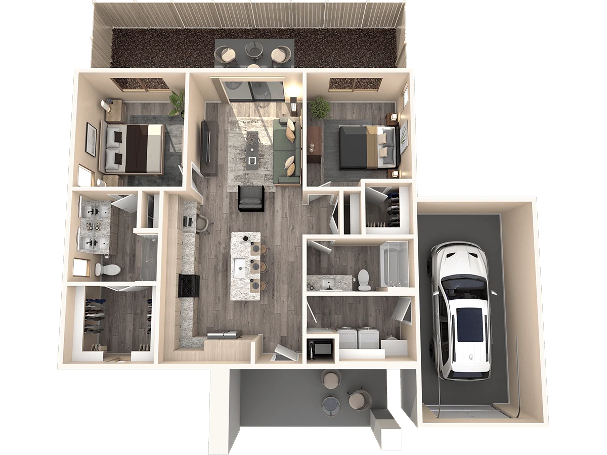 B2- Duplex 104 104 floor plan
