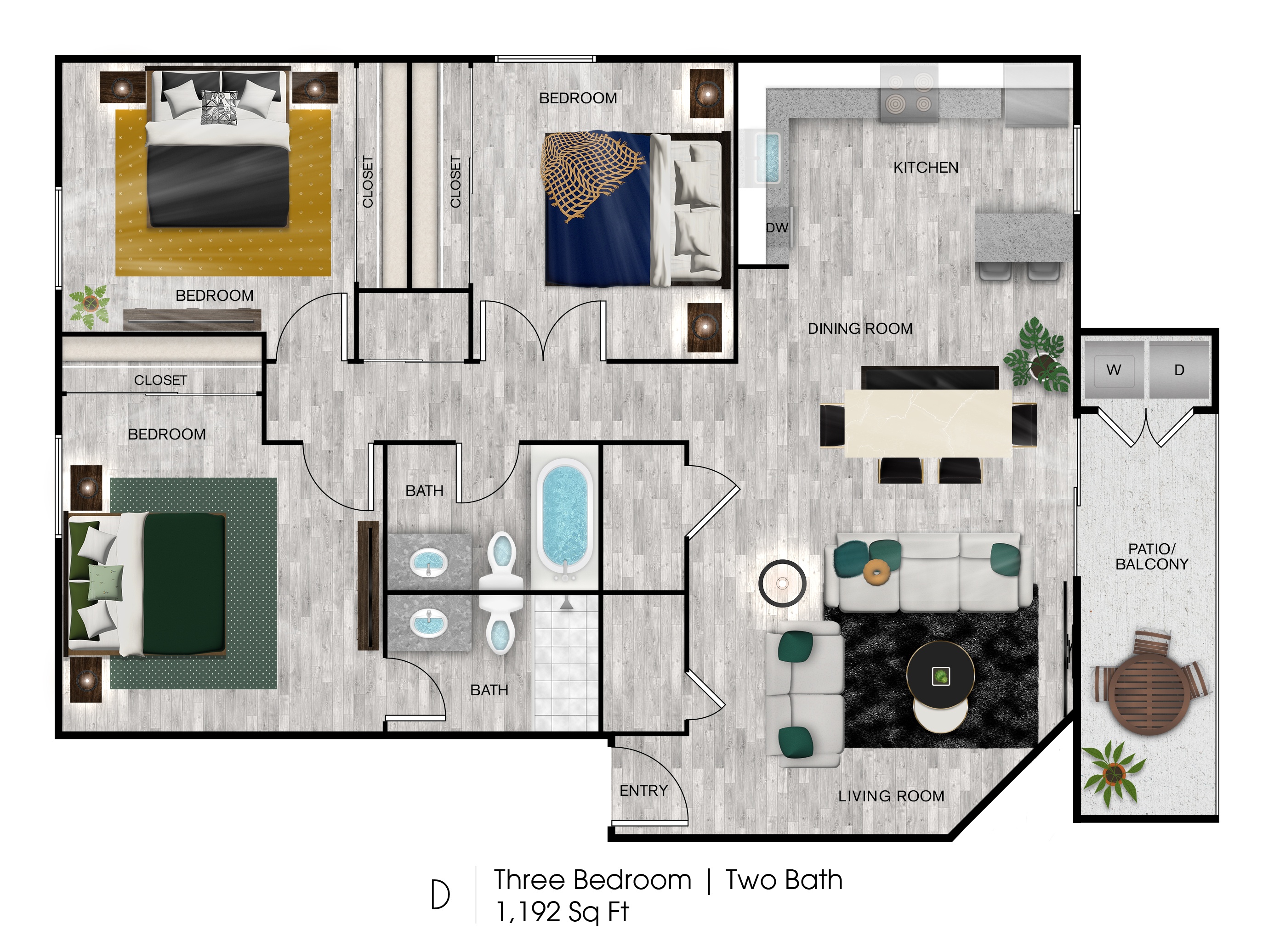 D-North 1080 1080 floor plan