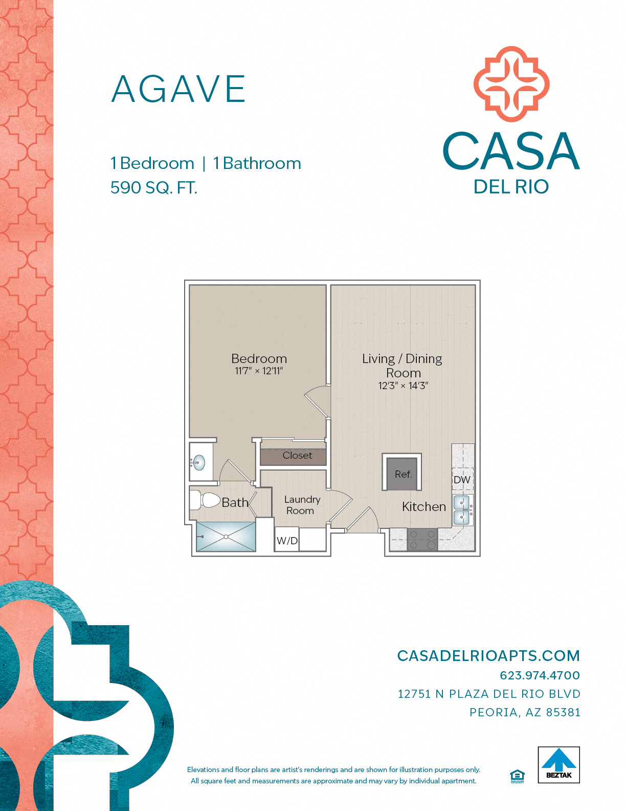 Agave 1312 1312 floor plan