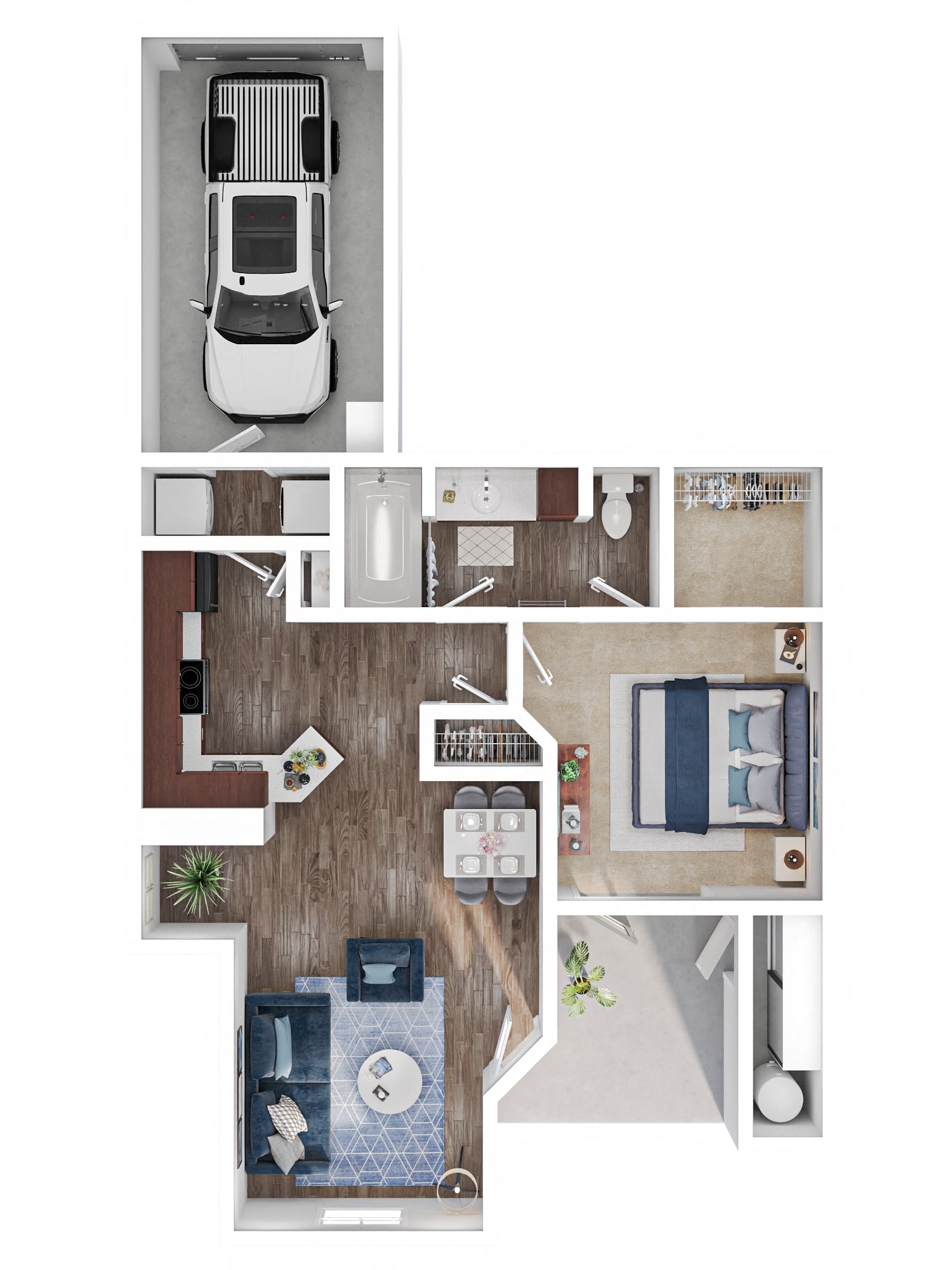 A1 1100 1100 floor plan
