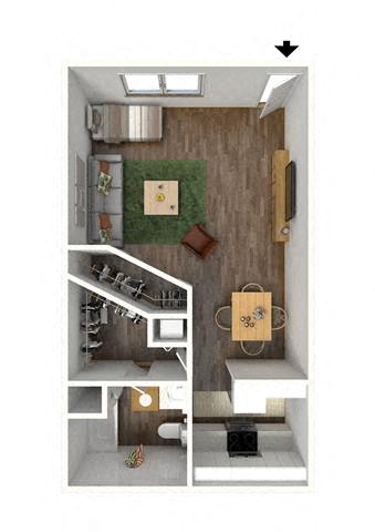 Studio 054 054 floor plan