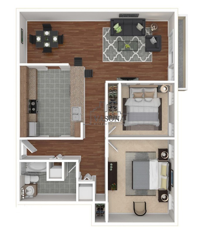 Lakeshore 2x1 303 303 floor plan