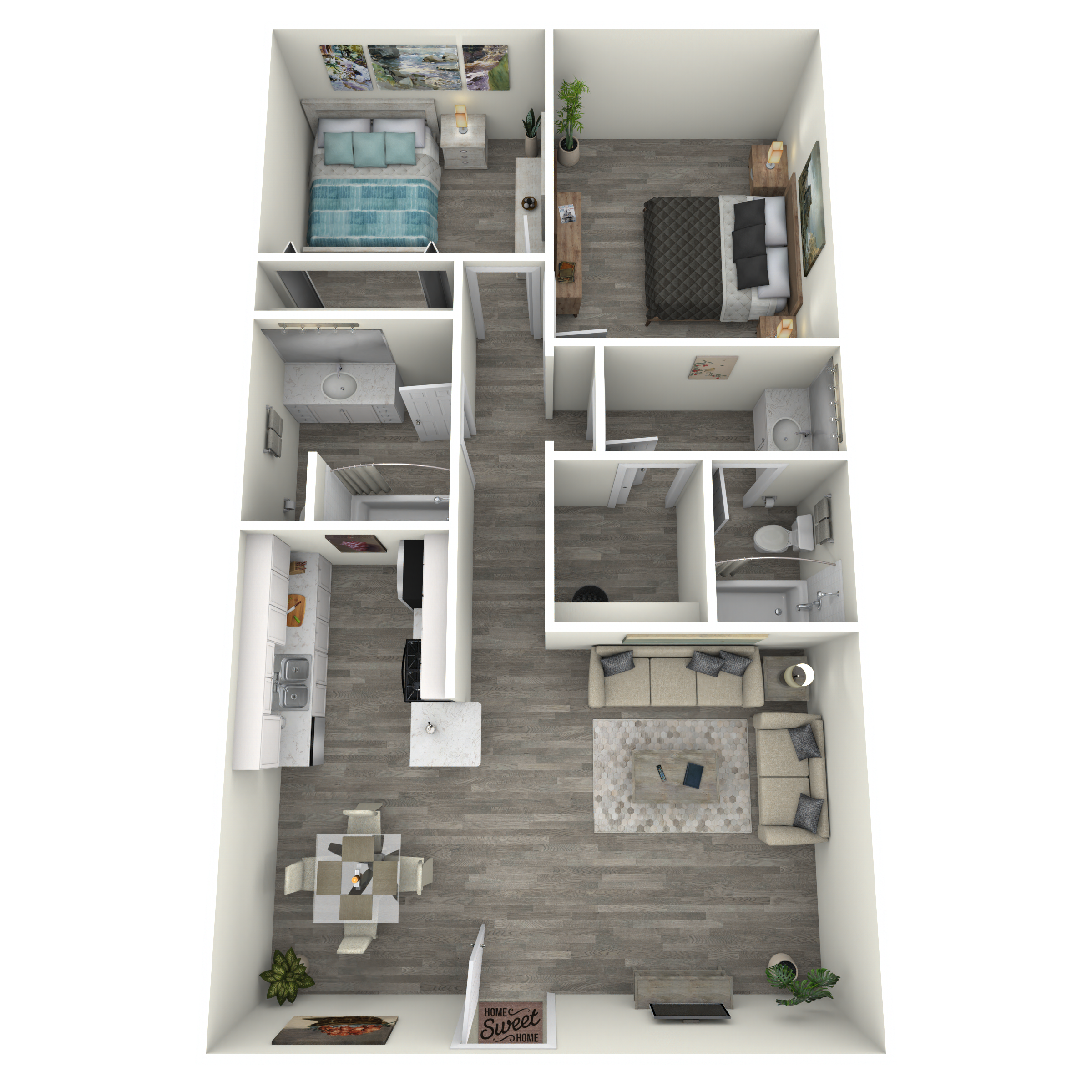 Bungalow 2K109 J203 floor plan
