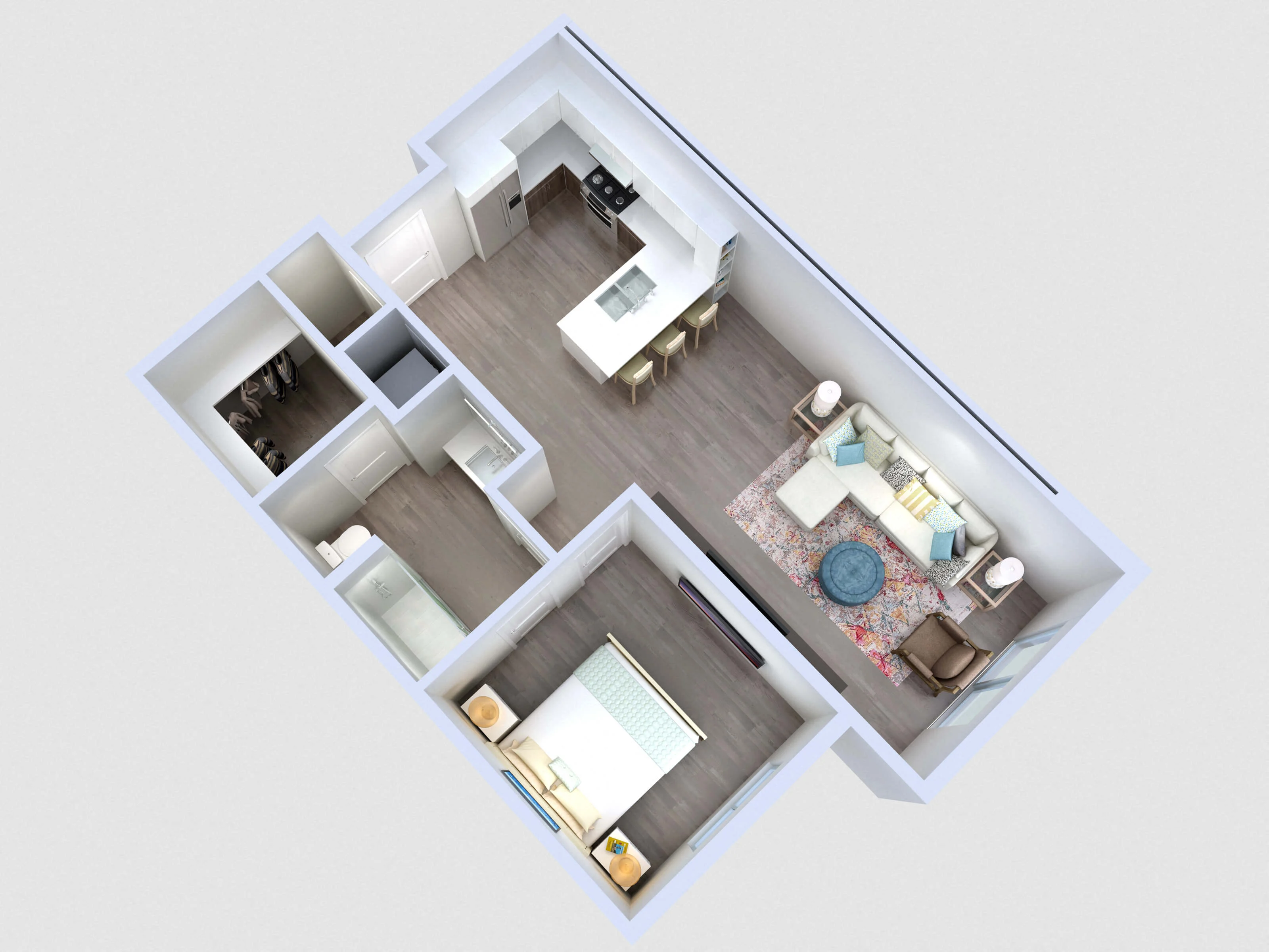 A2: 1 Bed 1 Bath 309 309 floor plan