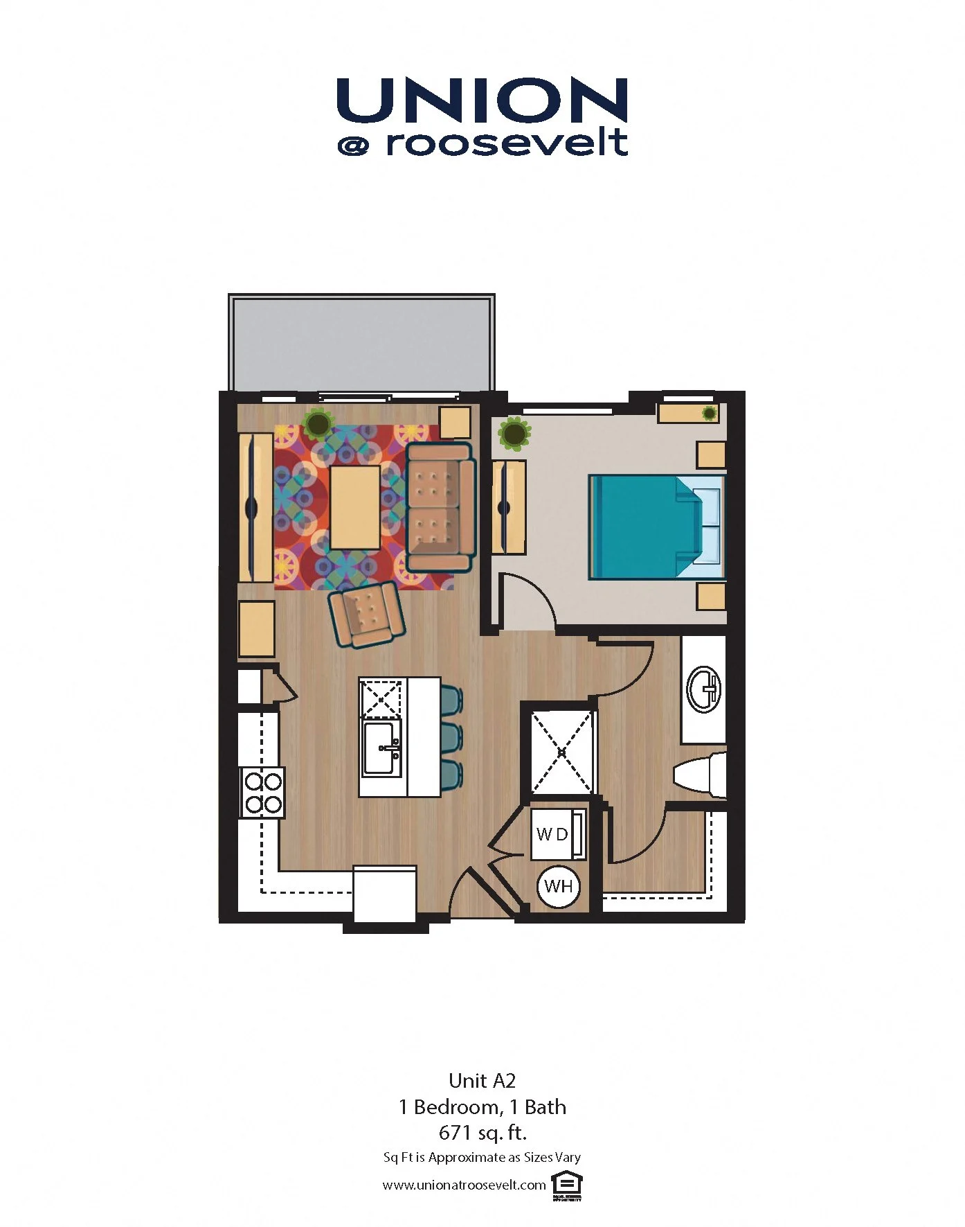 A2 1x1 - Phase II 219 219 floor plan