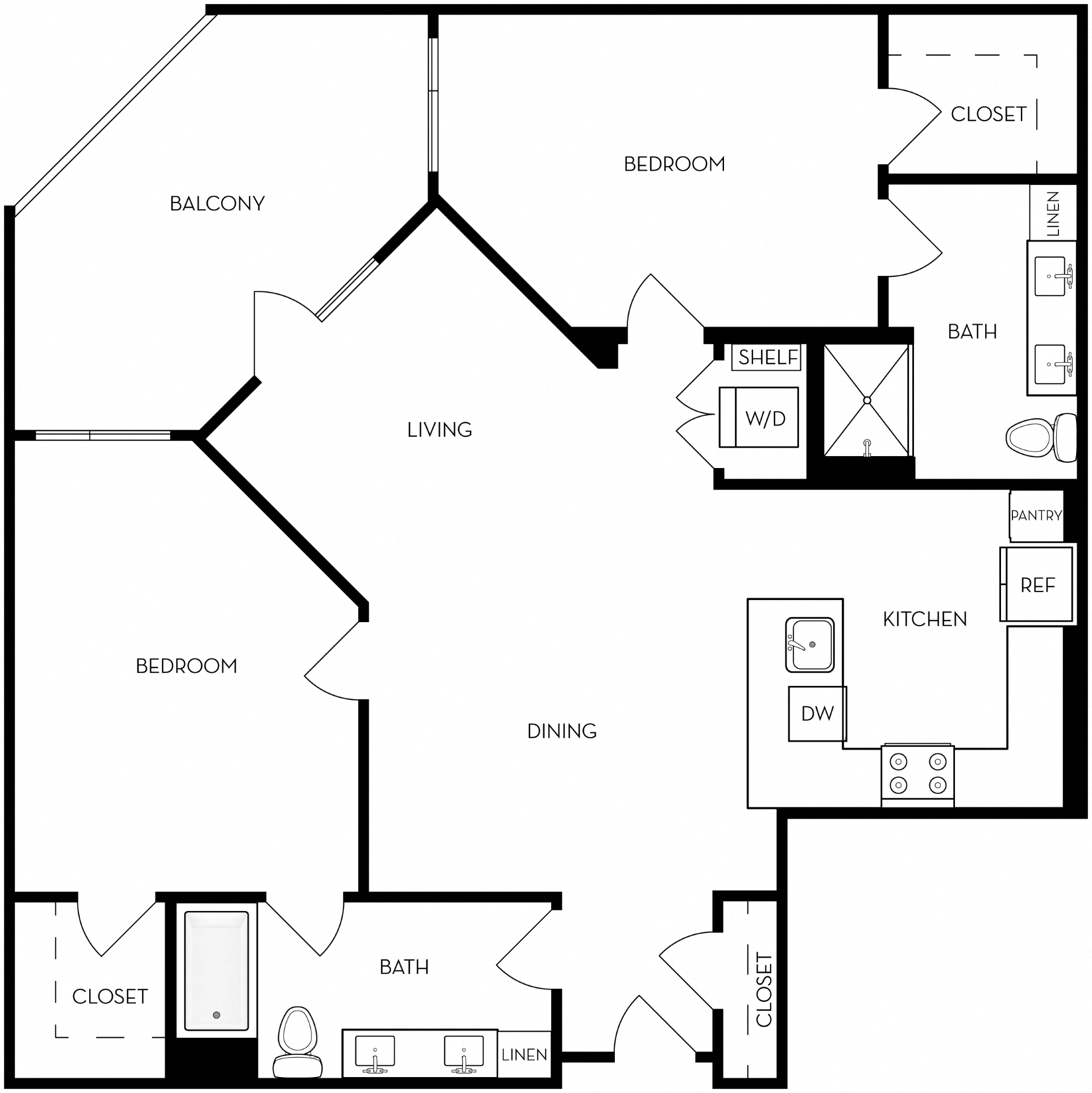2x2 B4 1031 1031 floor plan