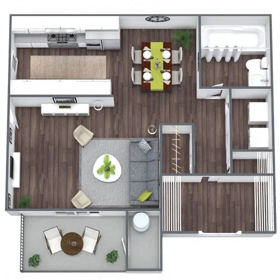 S1: 0 Bed 1 Bath S1087 S1087 floor plan