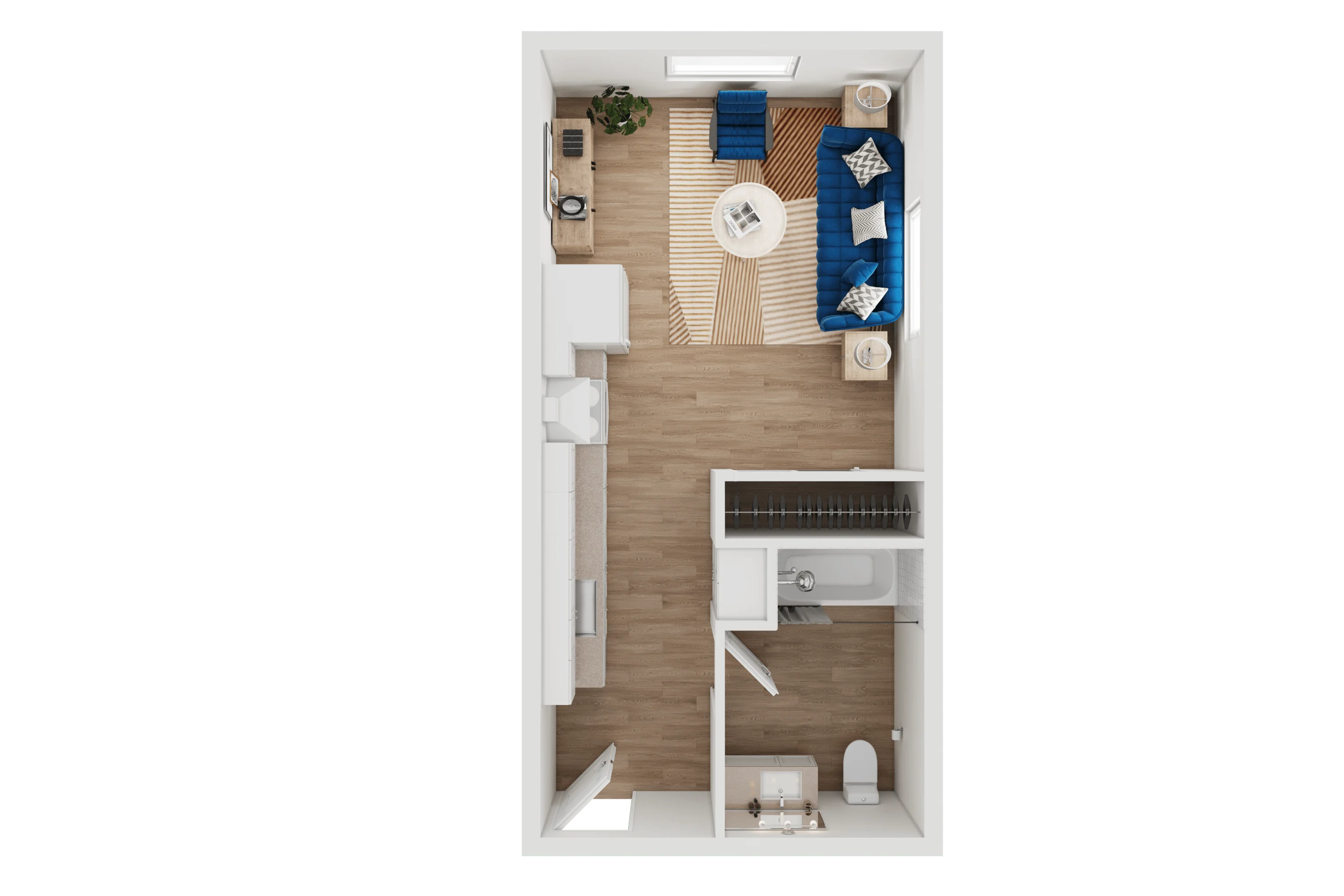 Studio 833 833 floor plan