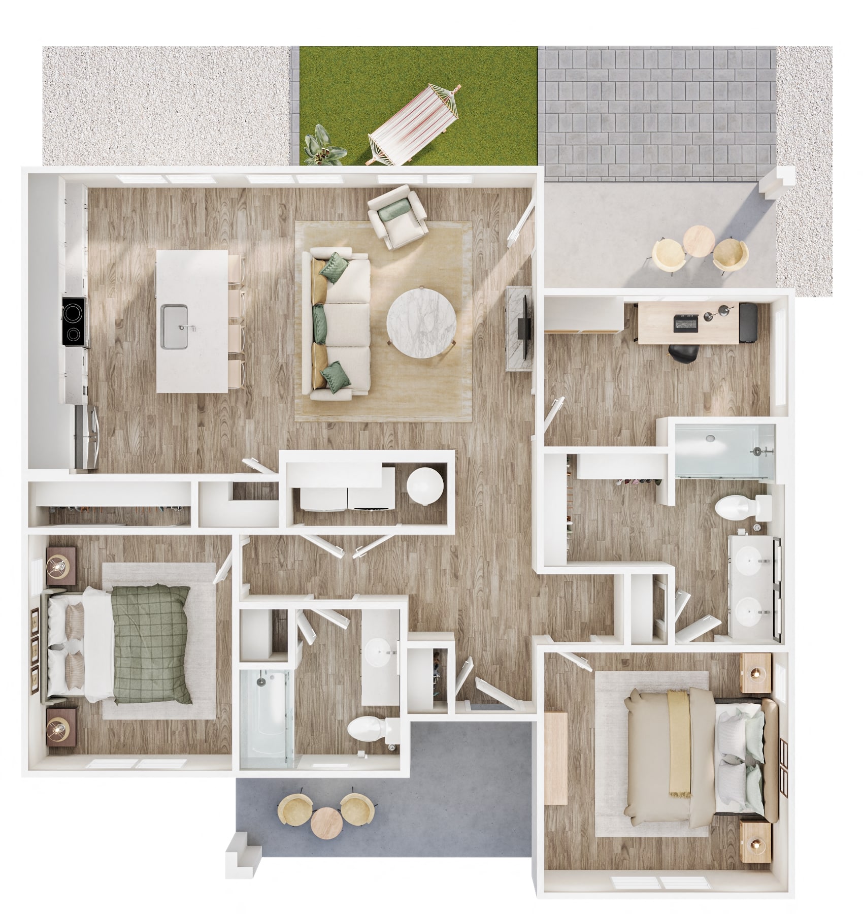 Rittenhouse - with Den 103 103 floor plan
