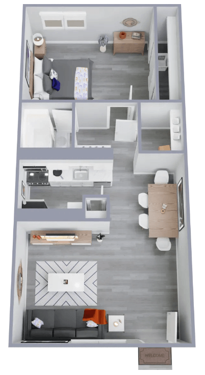 One Bedroom Large 104 104 floor plan