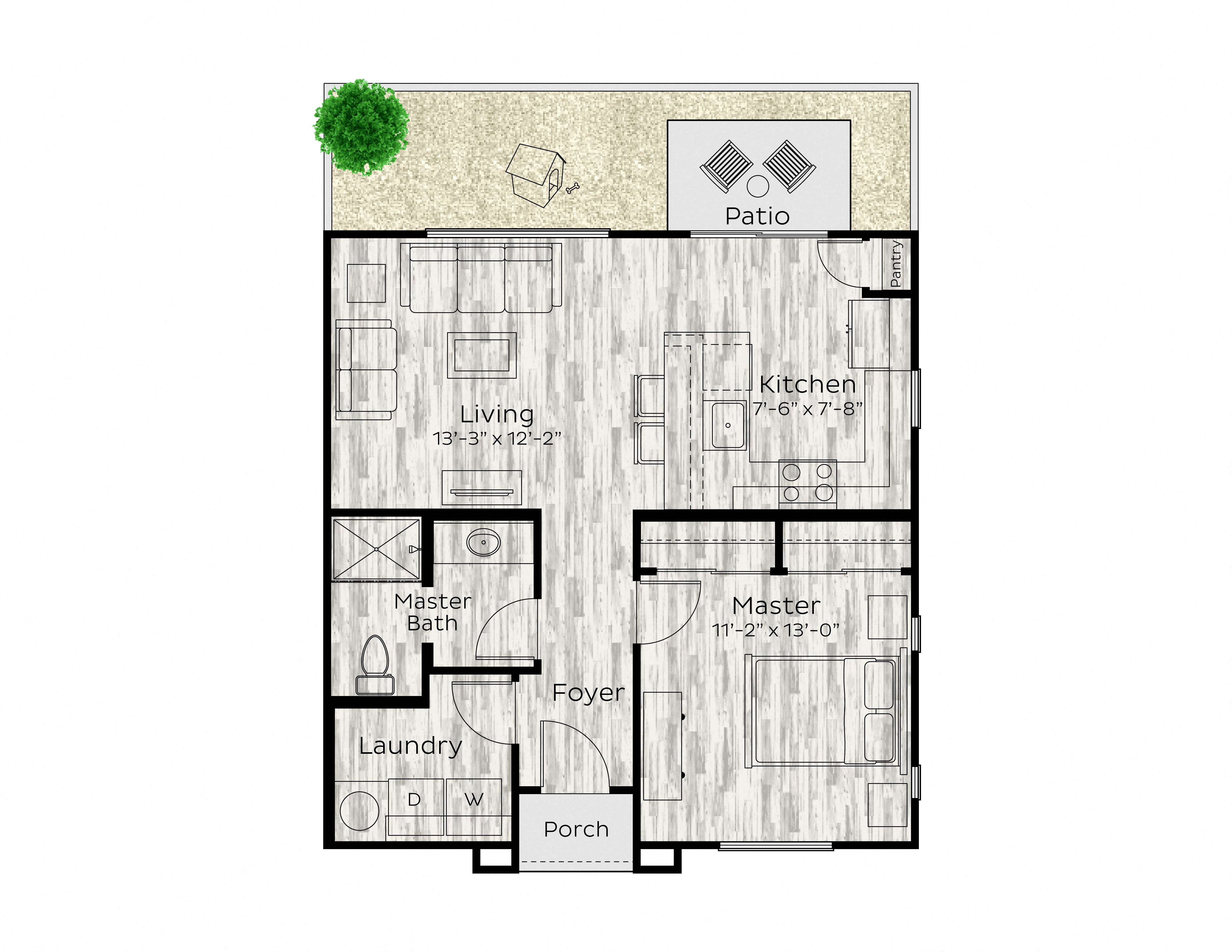 The Alcove 1078 1078 floor plan