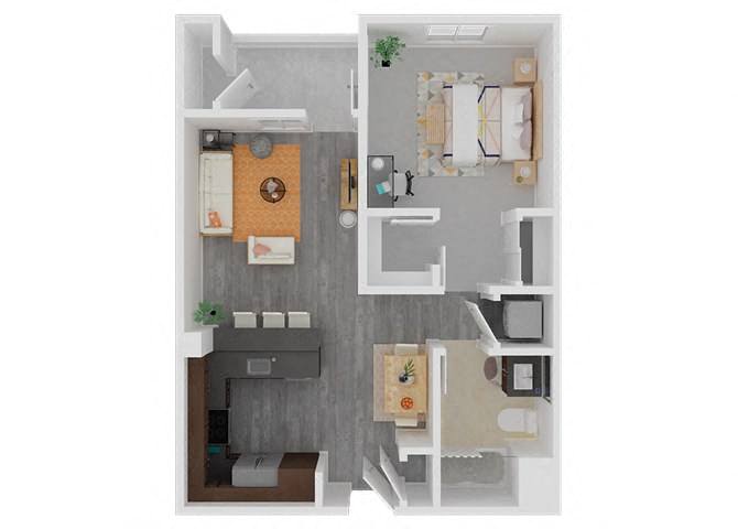 Two Bedroom 508 508 floor plan