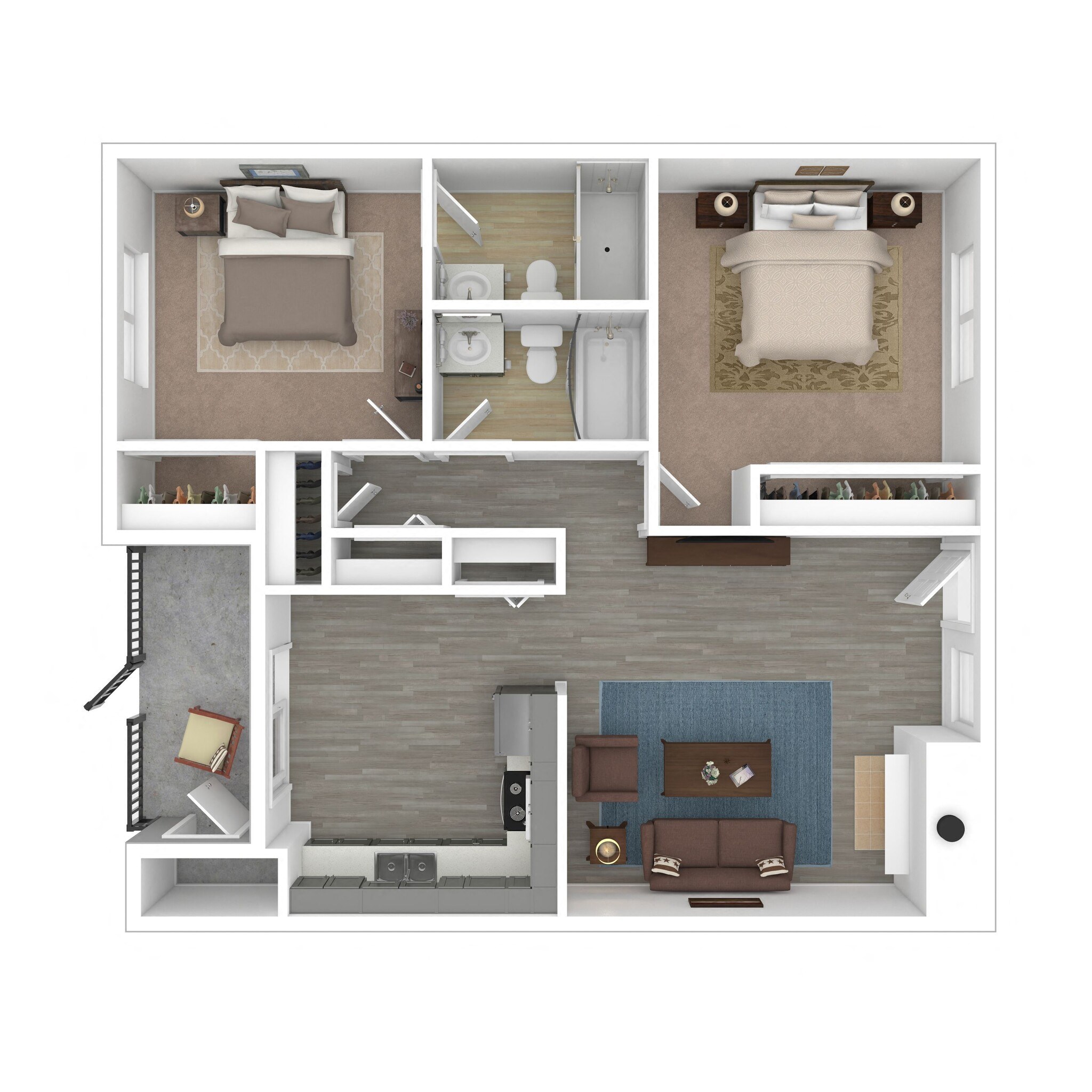Two Bedroom 022 022 floor plan