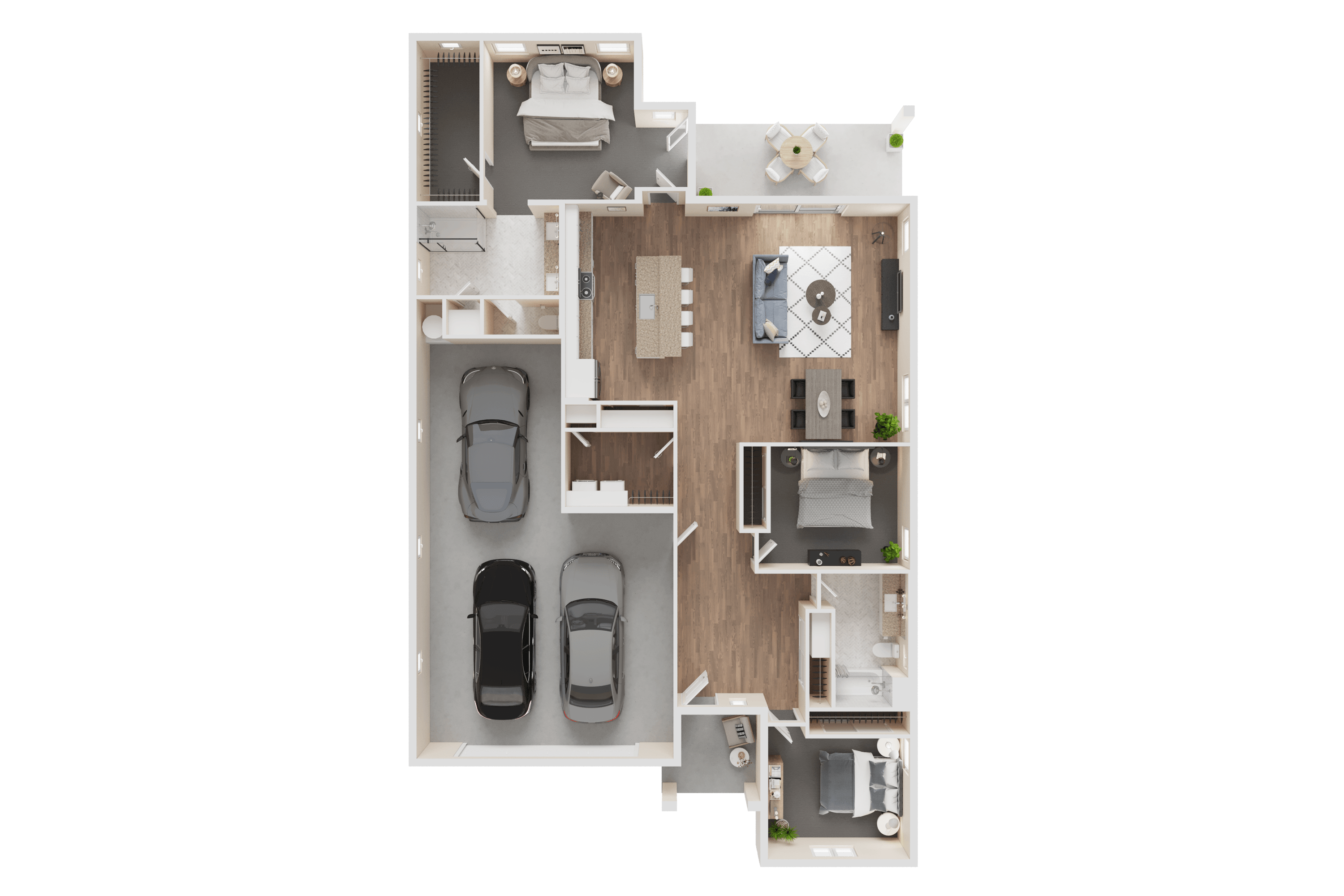 3 BED, 2 BATH - 1785 SF 1690 1690 floor plan