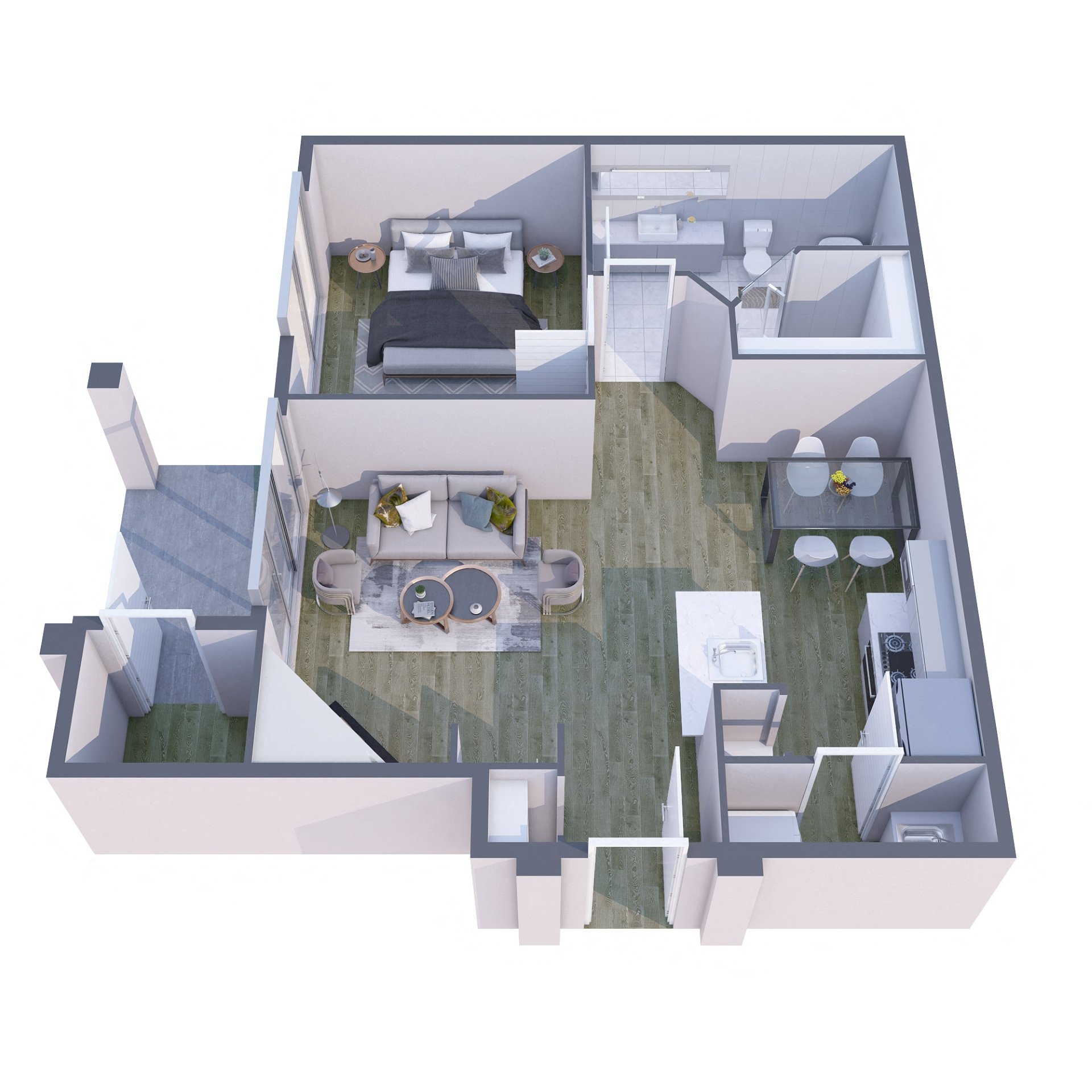 A1 South 1004 1004 floor plan