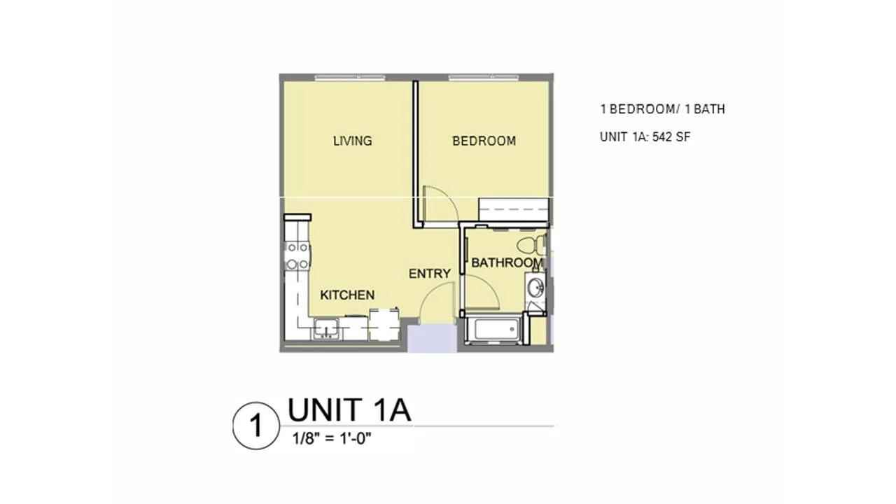 One Bedroom 248 248 floor plan