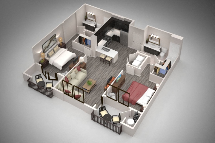 B2 1125 1125 floor plan
