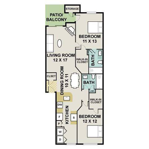 2C 1144 1144 floor plan
